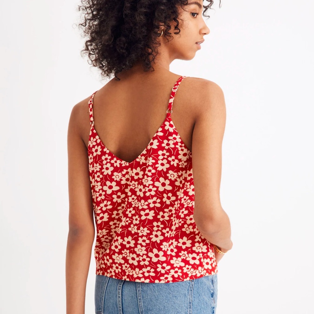 NWT Madewell Button Down Cami in Full Bloom Size 4 - Picture 2 of 13